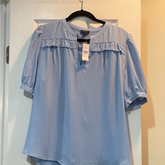 Ann Taylor Tops - Ann Taylor Soft Blue Blouse